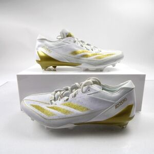 Men's Adidas Adizero Electric White Gold Football Cleats Size 10 US